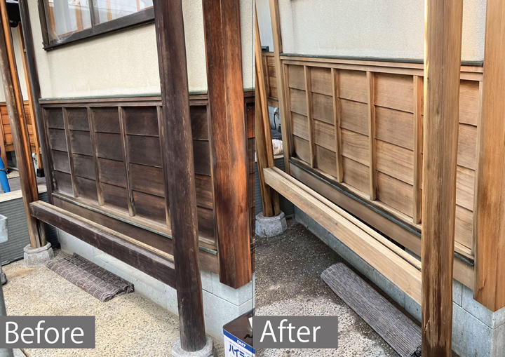 「白木メンテナンス本舗」before&after