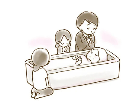 湯灌の流れ6.ご納棺