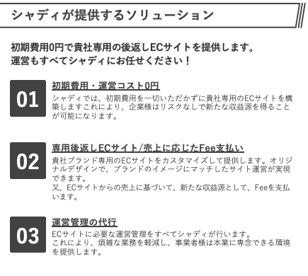シャディが提供するソリューション