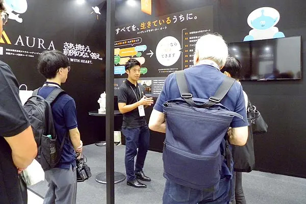 エンディング産業展2024の株式会社オーラのブースには多くの方がご来場