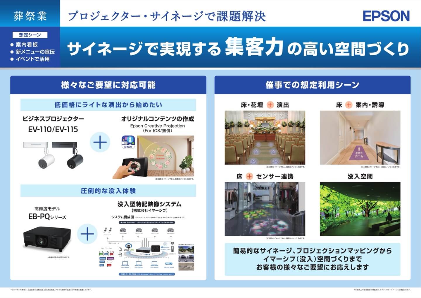 サイネージ・空間演出ゾーンのイメージ