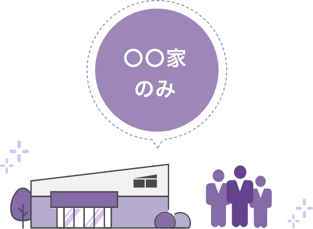 プライベート空間の画像