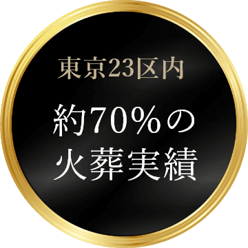 東京23区内 約70%の火葬実績